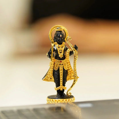 24K gold platted Ram lallah idol (4 inch)